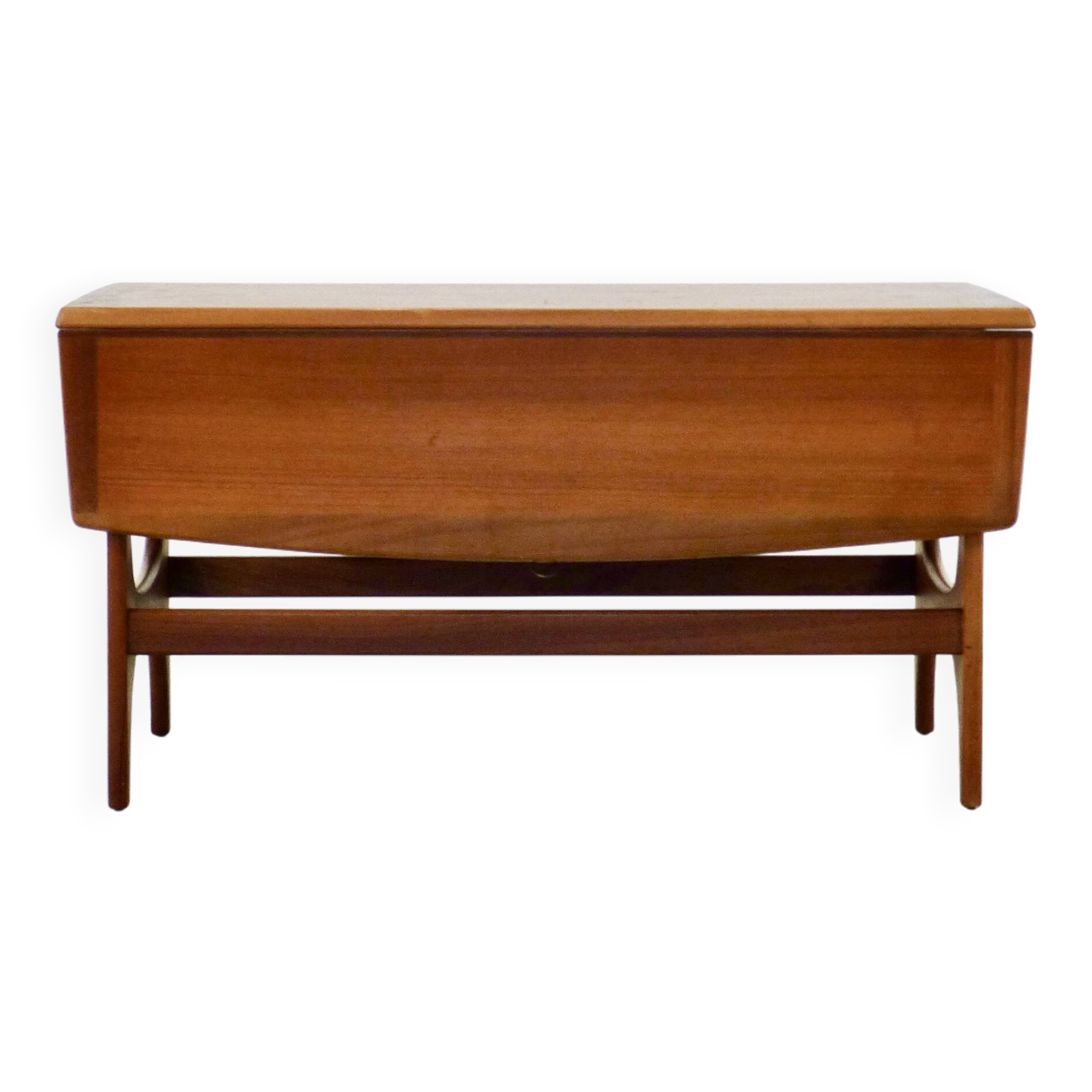 Mid-Century Modern Danish Style Drop Leaf Teak Coffee Table, 1960s