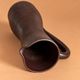 Brown stoneware jug, vintage wabi-sabi style