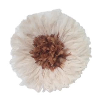 Juju hat beige white outline of 35 cm