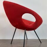 UFO-style armchair, Polish space-age 1972, restored