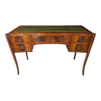 Art deco desk in curved mahogany veneer