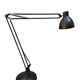 The Great JJ black floor lamp by Jac Jacobsen for Luxit Leucos, 1980s