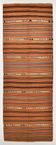 5x14 Kilim Runner Rug, 145x410Cm Pumpkin Orange Runner