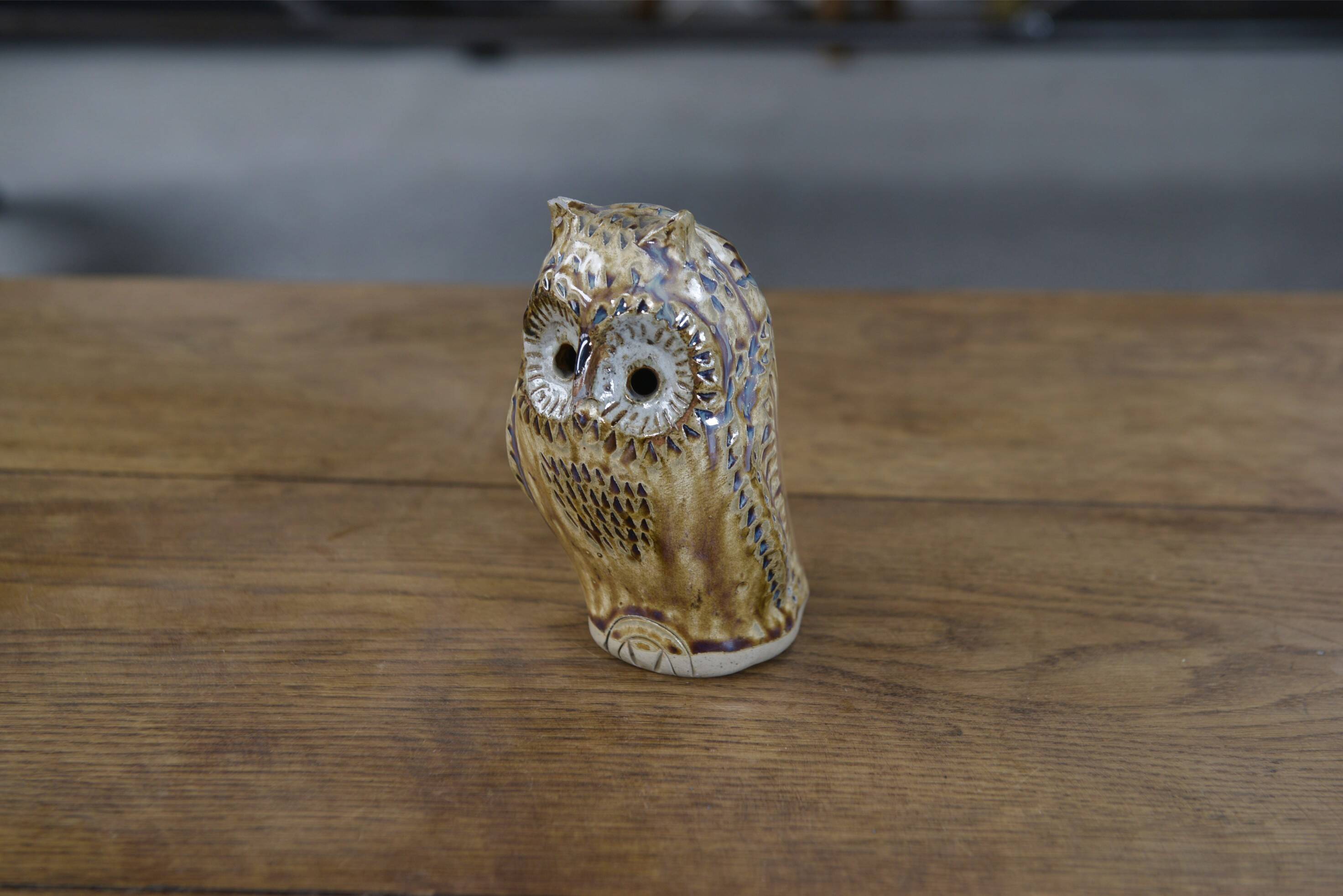 Glazed stoneware owl by Judy Taylor