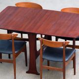 Table scandinave vintage pliante 1960