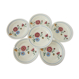 Lot 6 plate das old Lunéville Art Nouveau