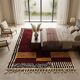 Handwoven natural wool rug burgundy 150/250 cm