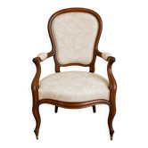 Fauteuil Cabriolet Louis-Philippe en Acajou – XIXe siècle