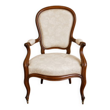 Fauteuil Cabriolet Louis-Philippe en Acajou – XIXe siècle