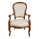 Louis-Philippe Cabriolet Armchair in Mahogany – 19th Century
