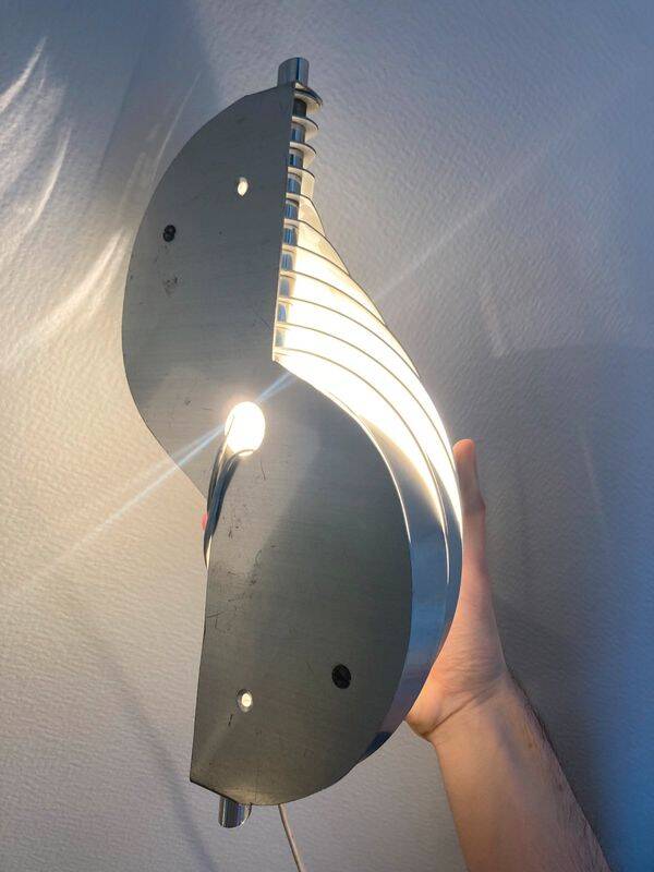 Design 1960 space age vintage wall lamp