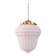 Art Deco suspension in pressed white glass, 1920s-30s.