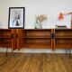 Scandinavian teak sideboard and “pin” legs