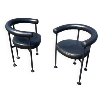 Paire de fauteuils de Martin Visser 1980