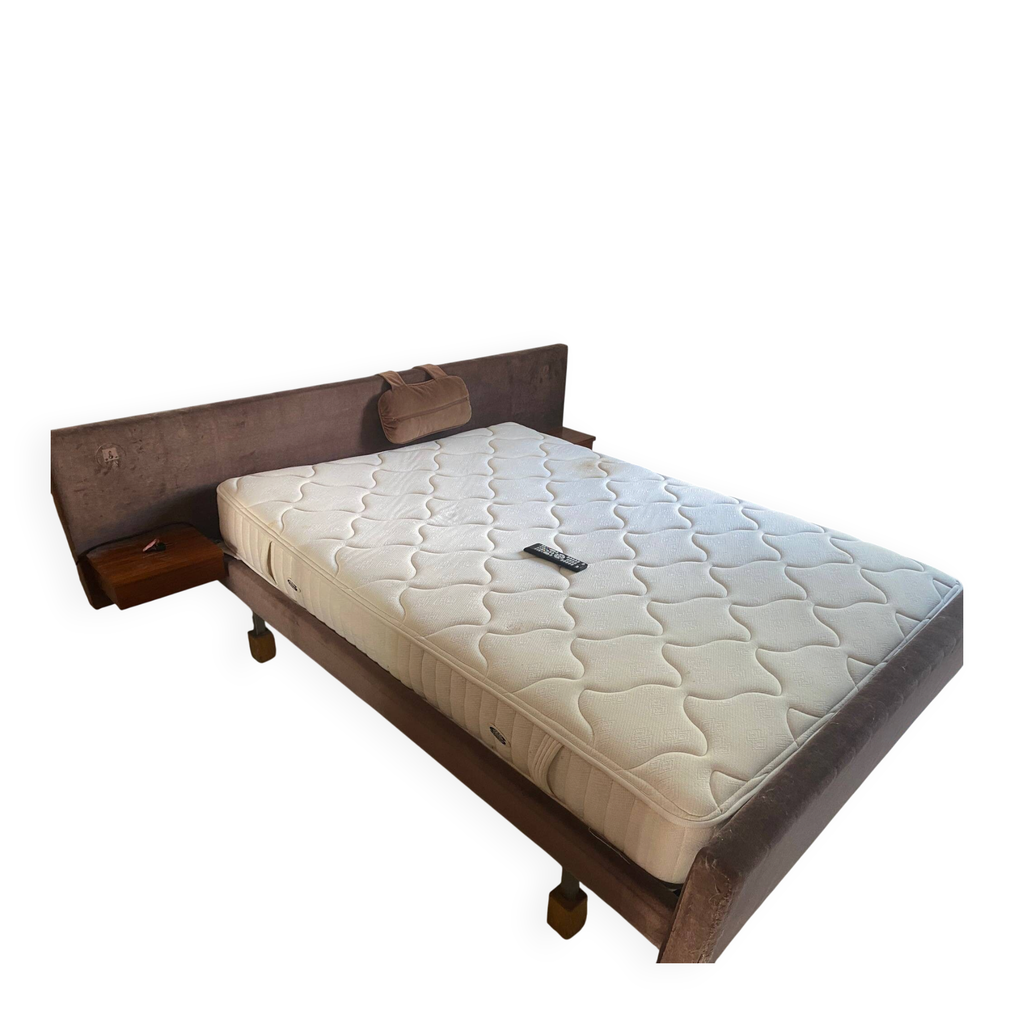 Lit Vintage Teck et velours