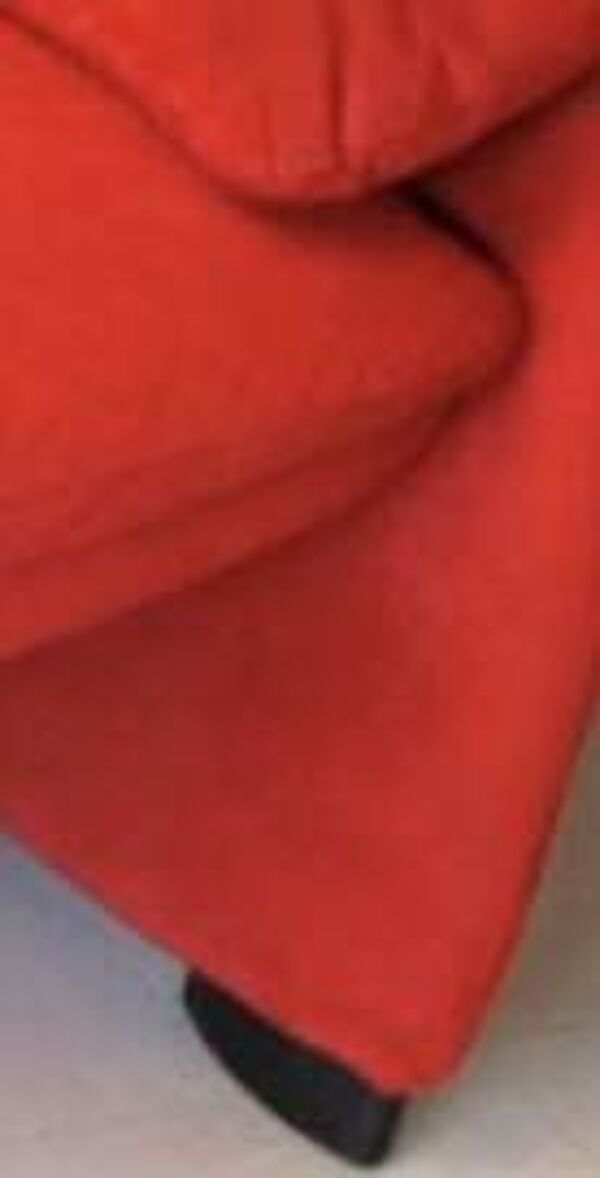 Canapé en tissu rouge Cinna