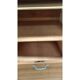 Cabinet wood double curtain