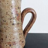 Speckled stoneware pitcher