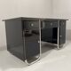 Bureau moderniste tchécoslovaque en chrome et bois, années 1950, Europe