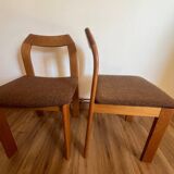 2 wooden chairs