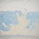 René leverd: switzerland, twilight and dawn, original signed watercolor