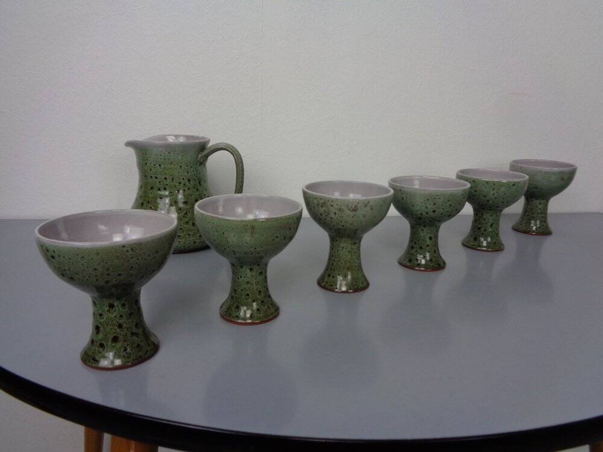 Ceramic Decanters & Tumblers, 1960s, Set of 7