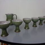 Ceramic Decanters & Tumblers, 1960s, Set of 7