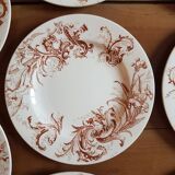10 Luneville dessert plates