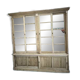 Bibliothèque en chêne porte coulissante