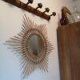 Vintage 6-hook wooden coat rack