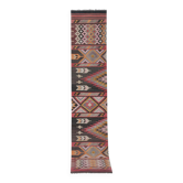 Tapis de couloir turc vintage 77x387 cm