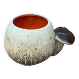 Ancien pot bruno dose poterie du breuil forme champignon