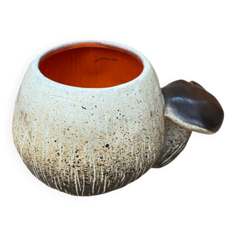 Ancien pot bruno dose poterie du breuil forme champignon