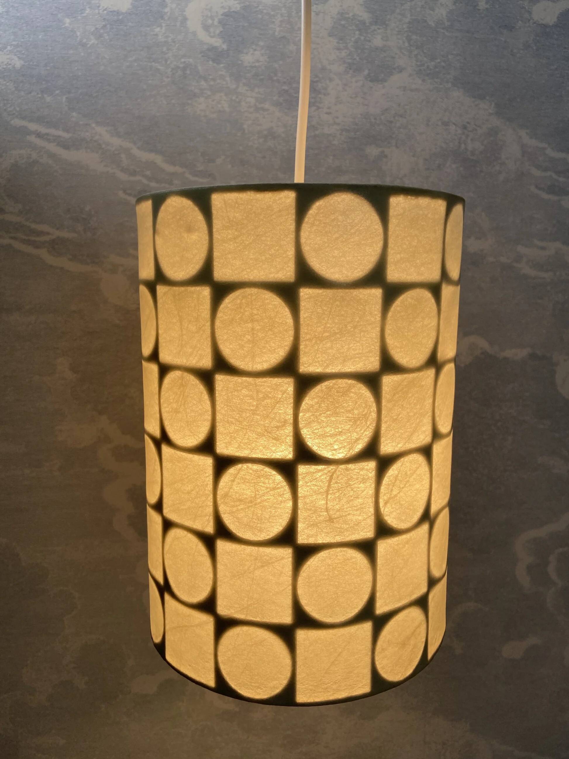 Cylindrical suspension Cocoon by Goldkant, Germany, 1960s