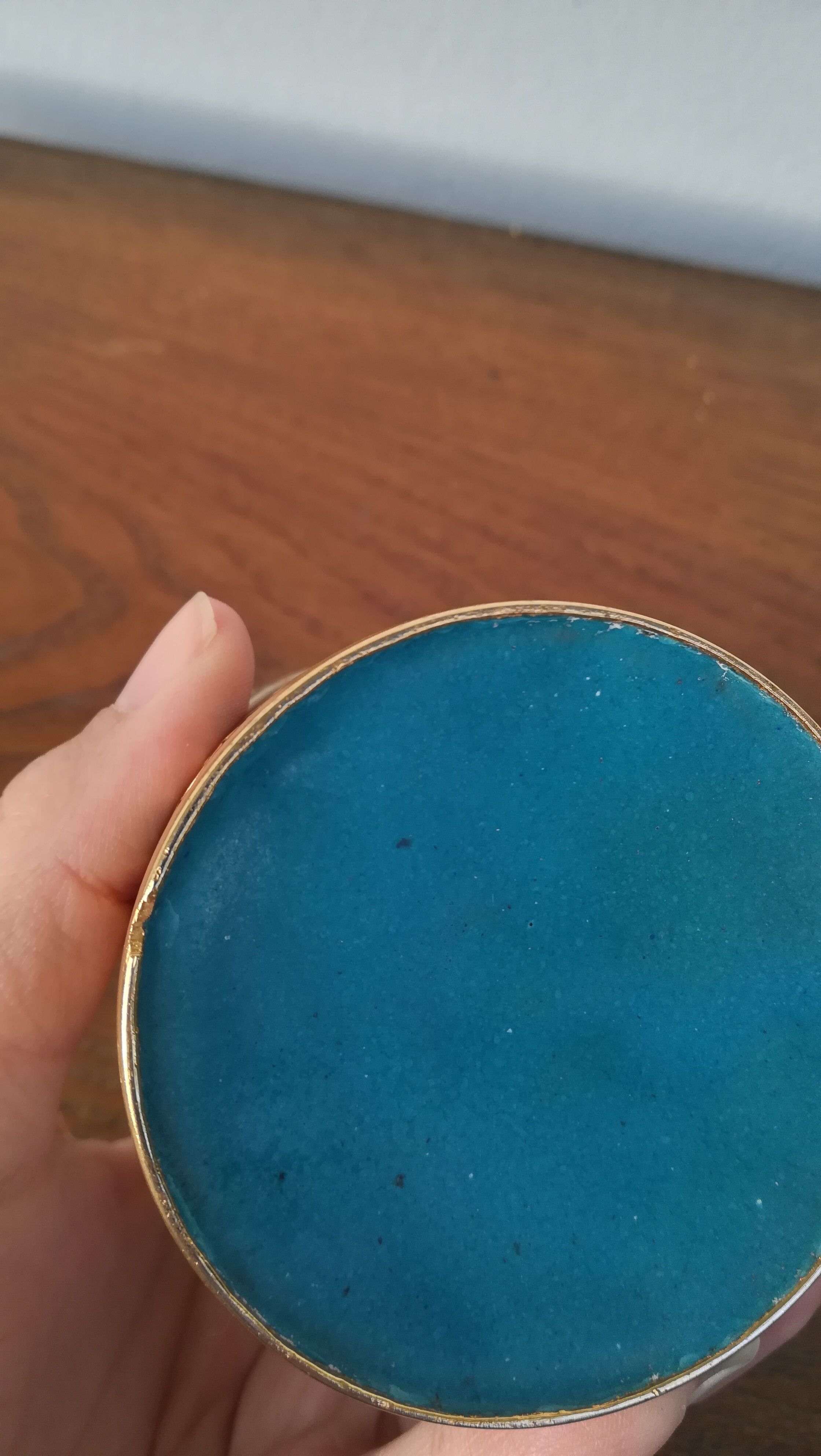 Pot à pinceau cloisonné