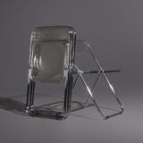 Plia folding chairs designed by Giancarlo Piretti, set of 4