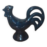 Coq pique fleurs zoomorphe bleu