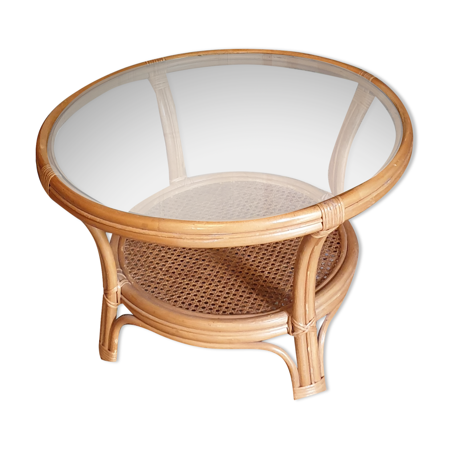 Glass and canning coffee table