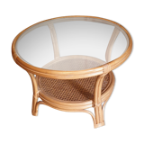 Glass and canning coffee table