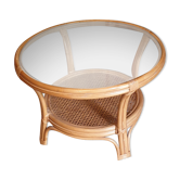 Glass and canning coffee table
