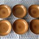 Lot of 6 soup plates in stoneware, pottery longchamp