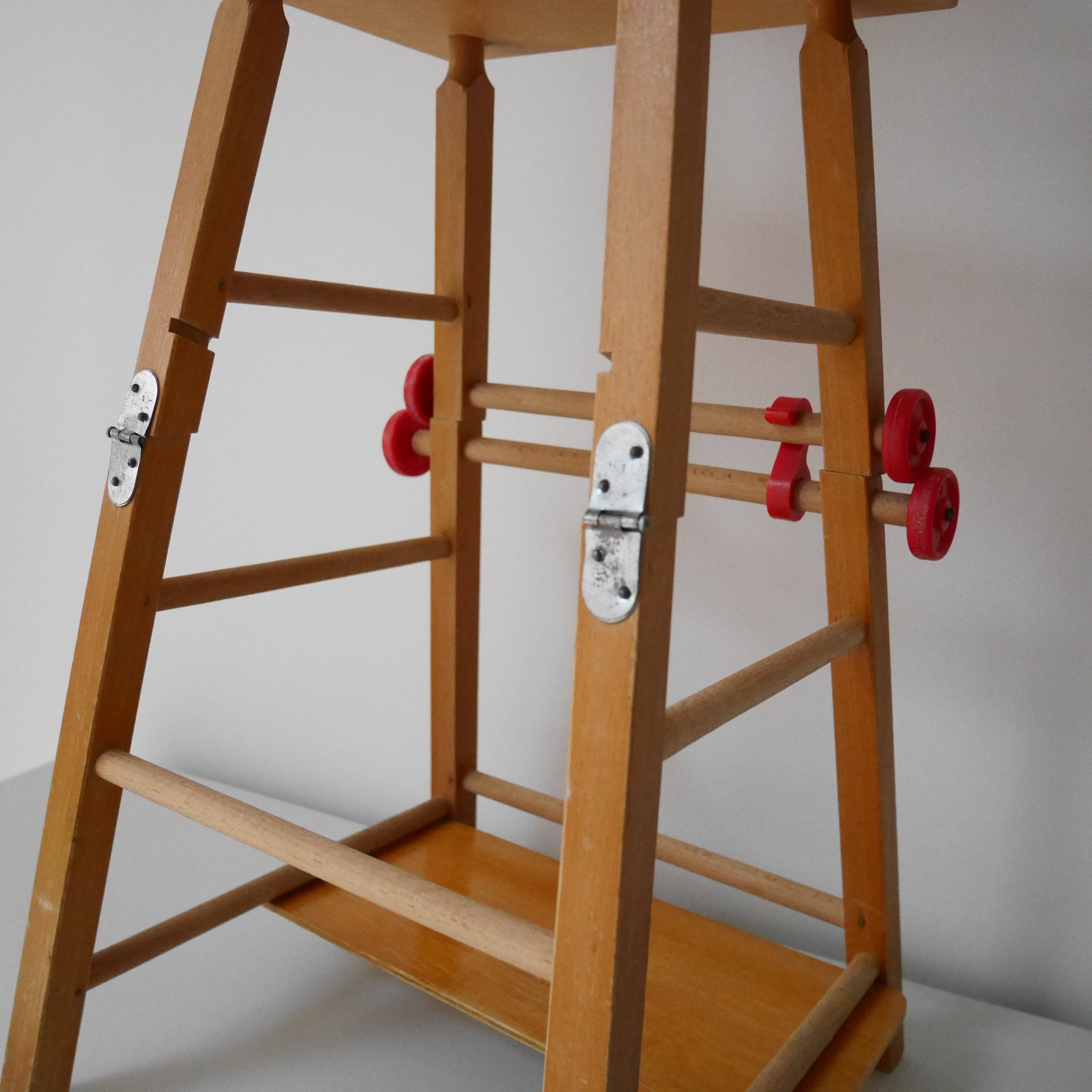 Wooden doll high chair
