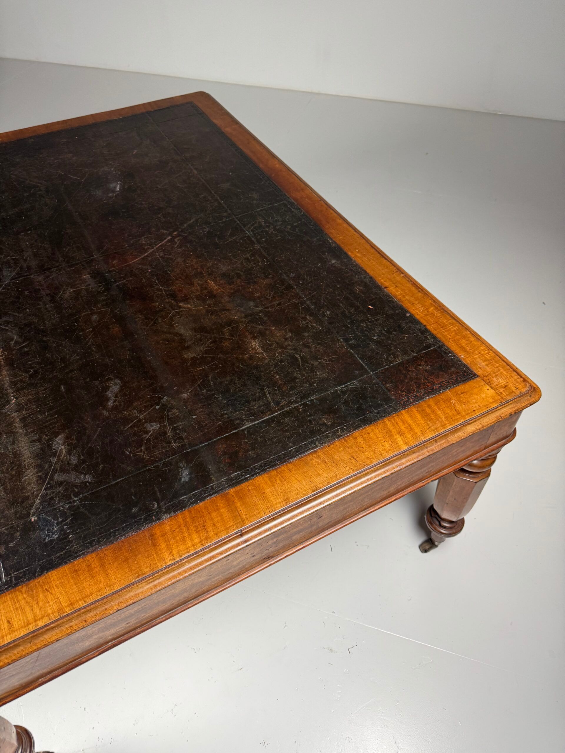 English writing desk partner desk 19th century
