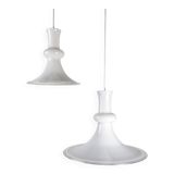 Paire de suspensions en opaline de Michael Bang pour Royal Copenhagen, années 1970