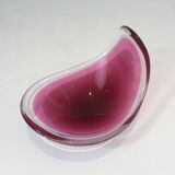 Freeform colored crystal bowl