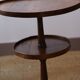 Antique walnut pedestal table, dating from the end of the 19th century