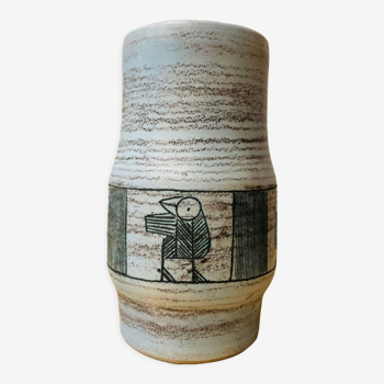 Vase en céramique vintage Jacques Blin