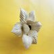 White flower wall light in metal Masca Italy 1970s
