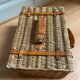 Valise osier cuir