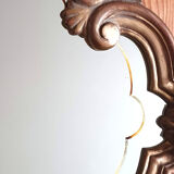 Gilded mirror in wood and stucco 85x53cm